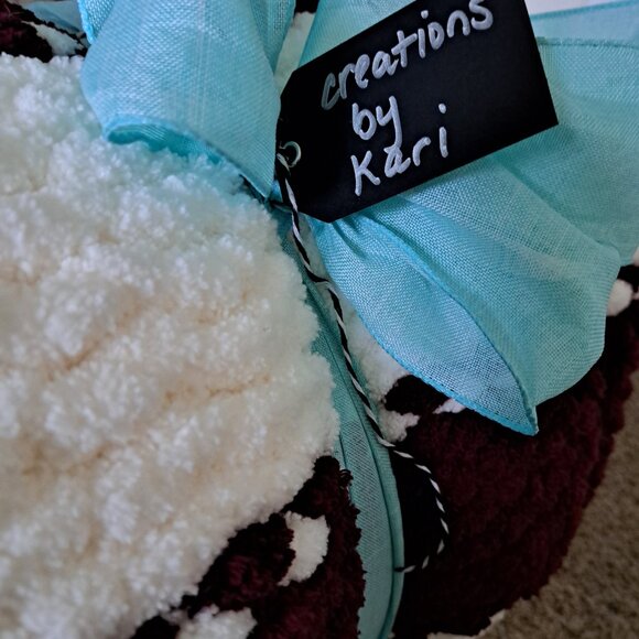 Handmade chenille blanket - Picture 9 of 14